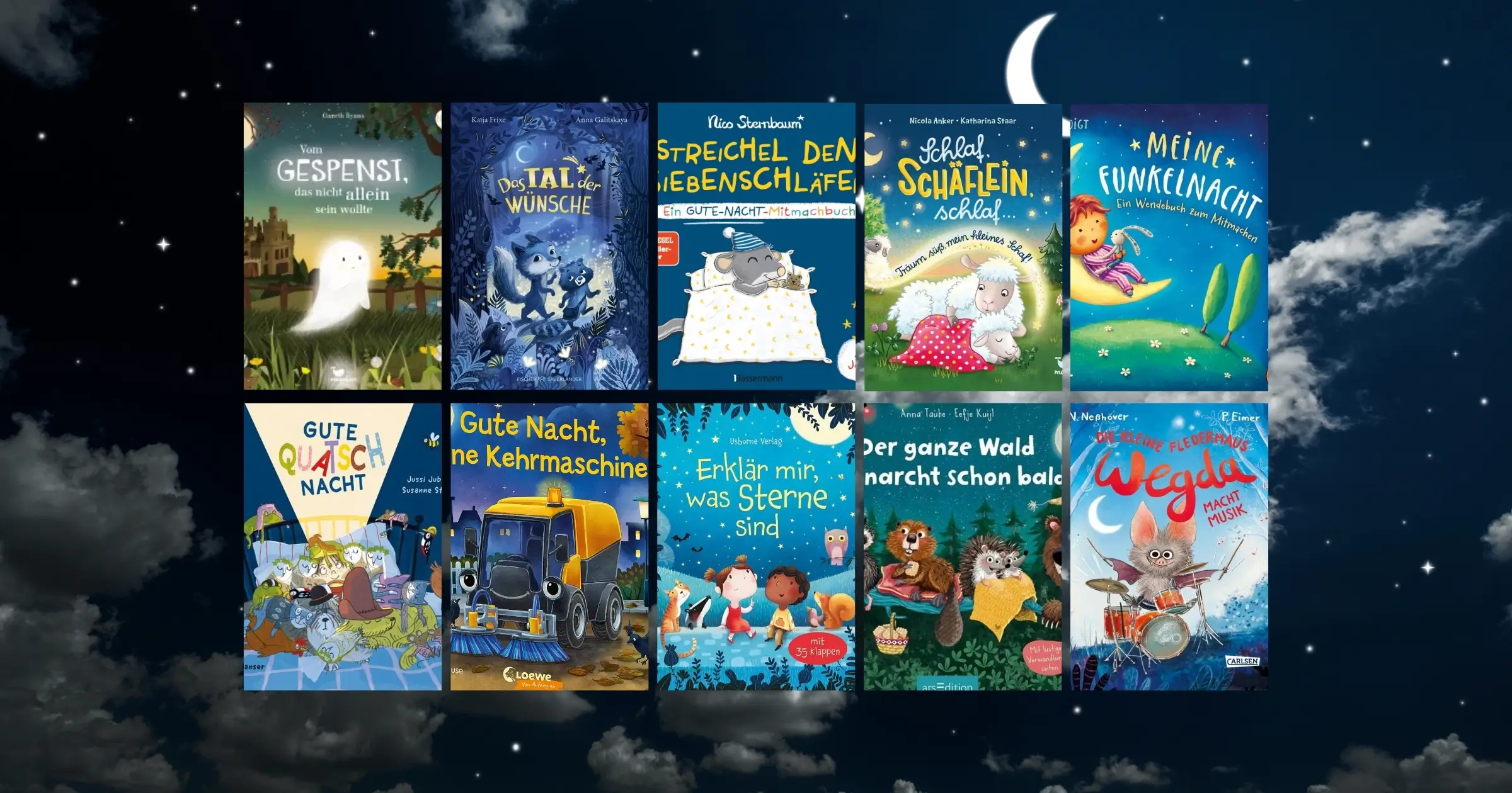 Blogheader 10 Gute-Nacht-Bücher für Kinder