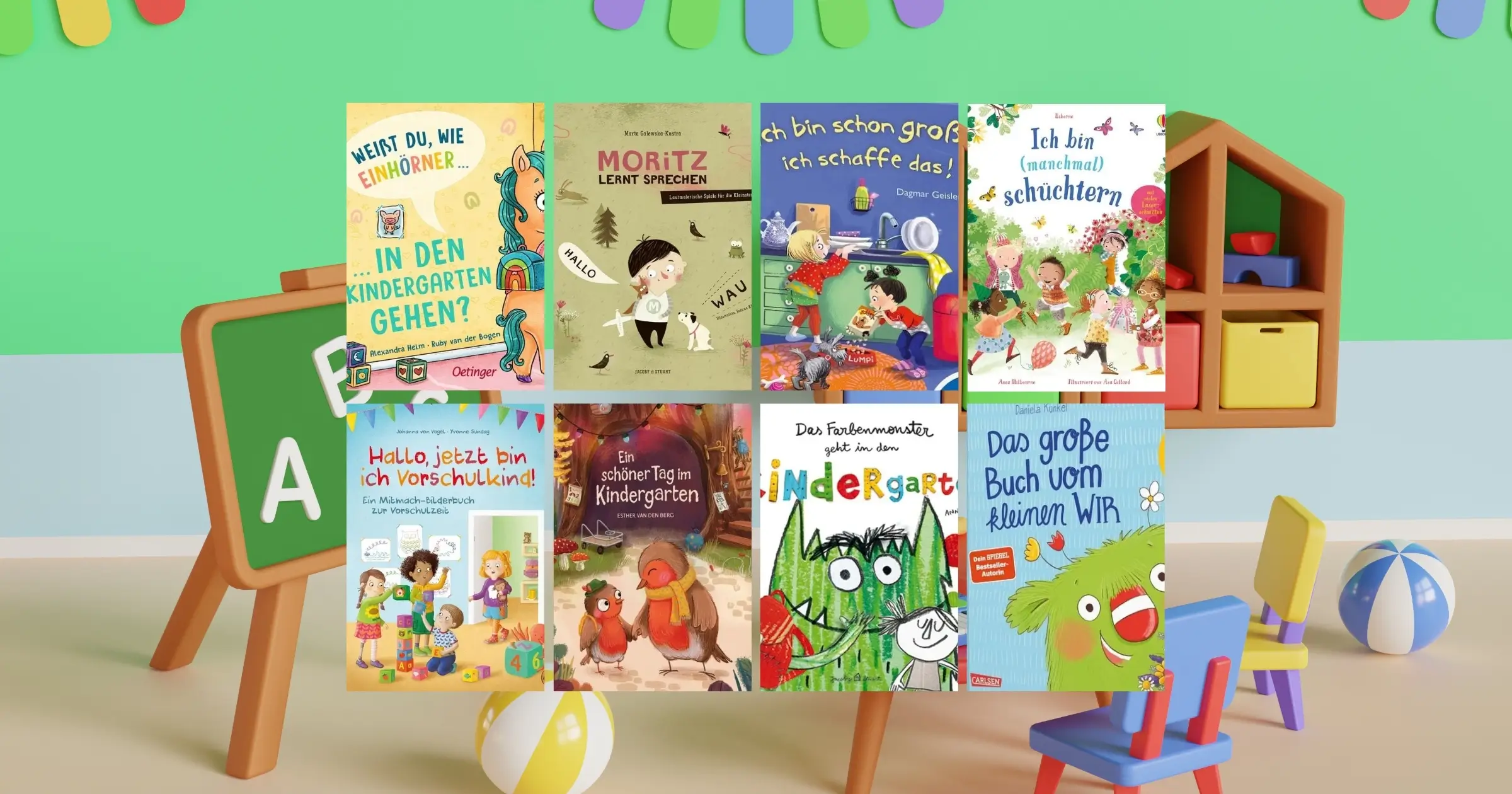 8 Bücher Kindergarten