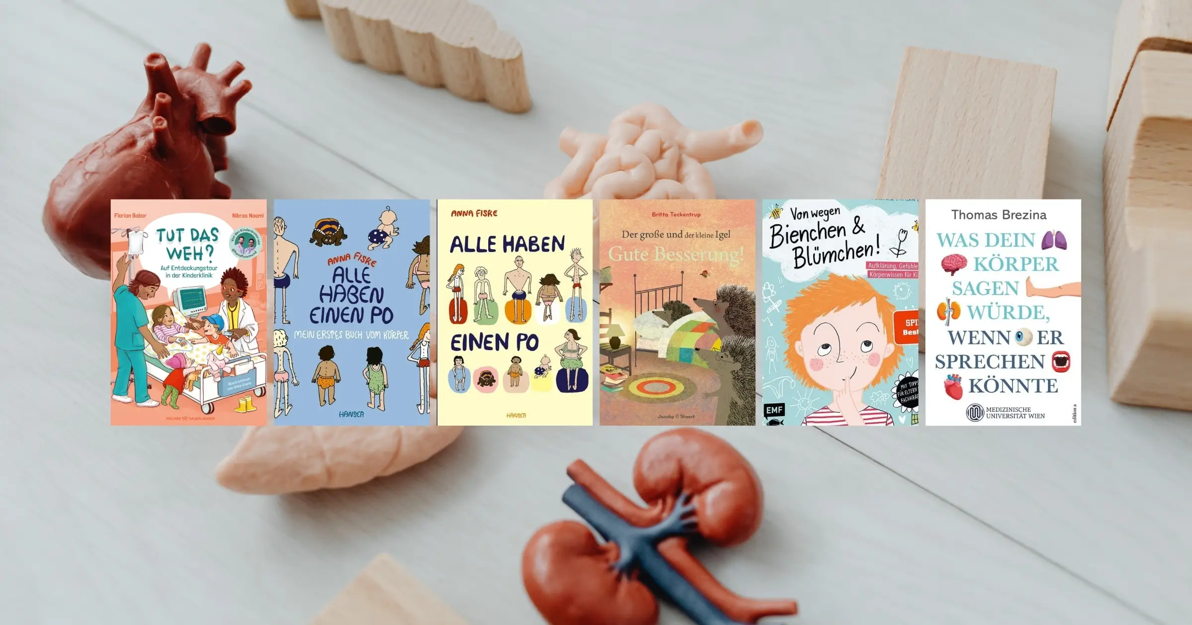 6 Bücher zum Thema Körper